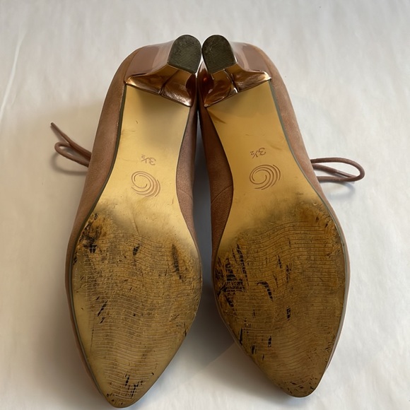 2 for $68 - Size 5.5 (36) Genuine Suede Leather - Ankle Tie Pumps - Picture 5 of 10